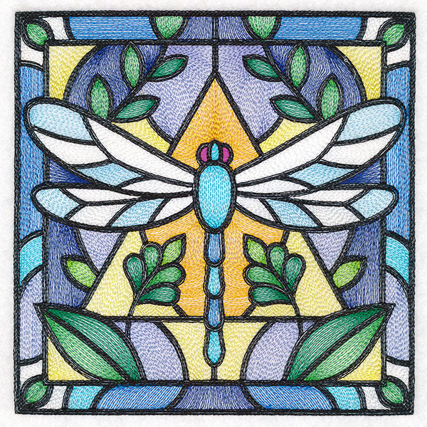 Stained Glass Garden - Dragonfly