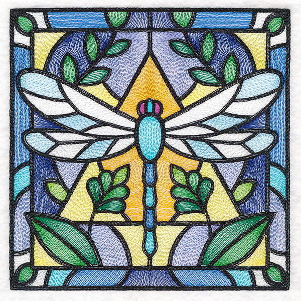 Stained Glass Garden - Dragonfly