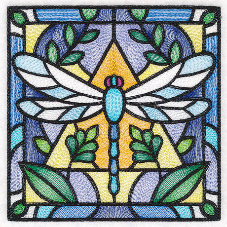 Stained Glass Garden - Dragonfly