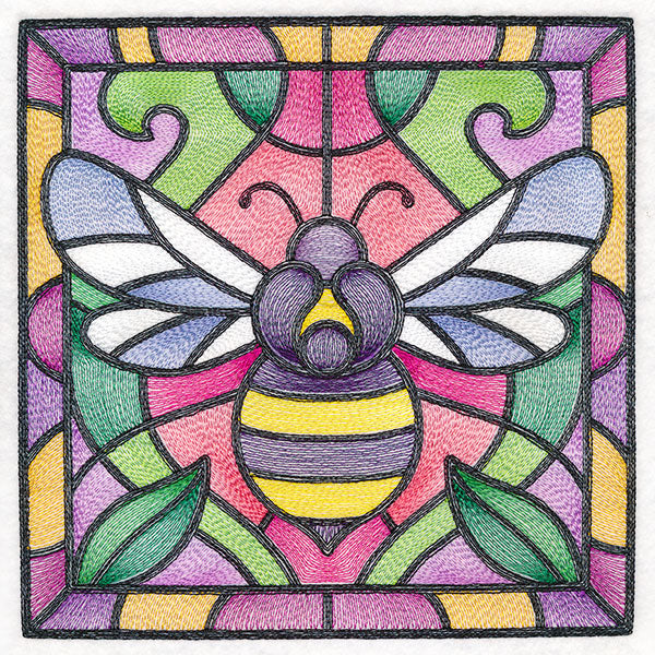 Stained Glass Garden - Bee