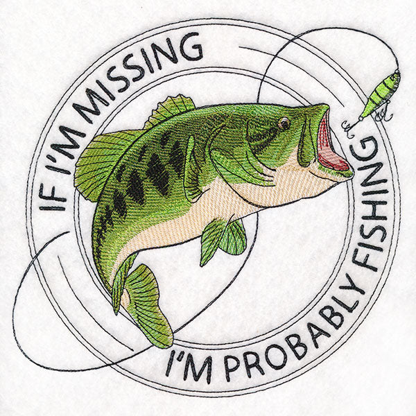 I'm Probably Fishing Stamp