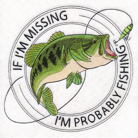 I'm Probably Fishing Stamp