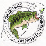 I'm Probably Fishing Stamp