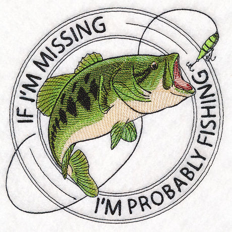 I'm Probably Fishing Stamp
