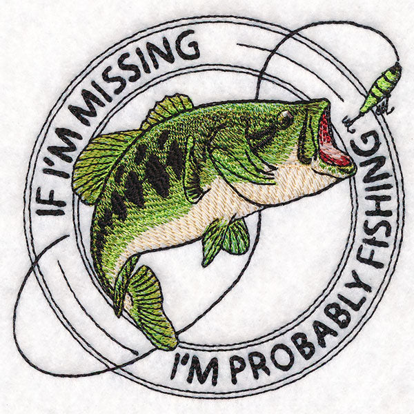 I'm Probably Fishing Stamp