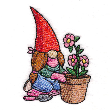Busy in the Garden Lady Gnome