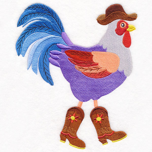 Plucky Cowboy Chicken in Boots