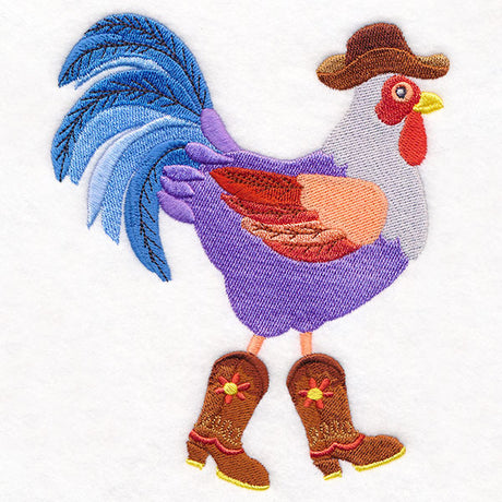 Plucky Cowboy Chicken in Boots