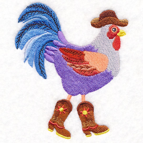 Plucky Cowboy Chicken in Boots