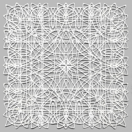 Fancy Lace Decor - Square (Battenburg Lace)