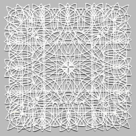 Fancy Lace Decor - Square (Battenburg Lace)