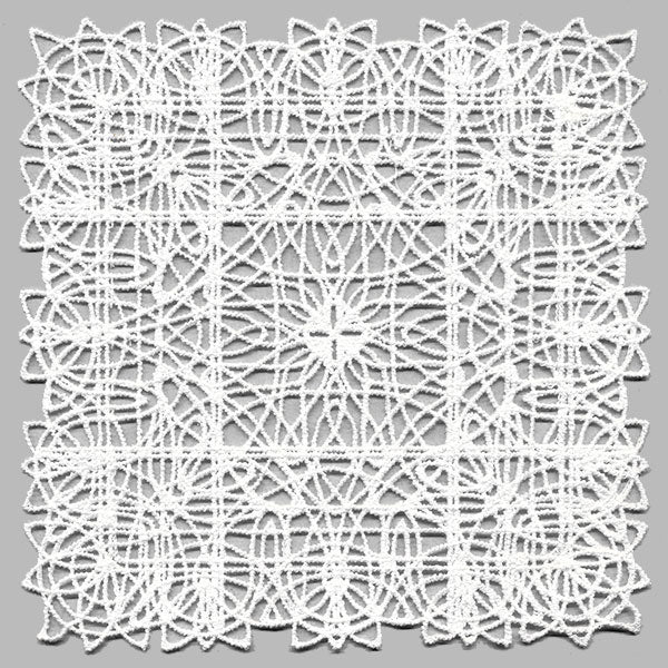 Fancy Lace Decor - Square (Battenburg Lace)