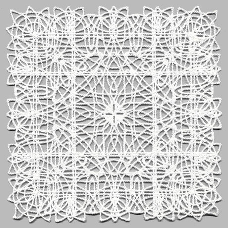 Fancy Lace Decor - Square (Battenburg Lace)