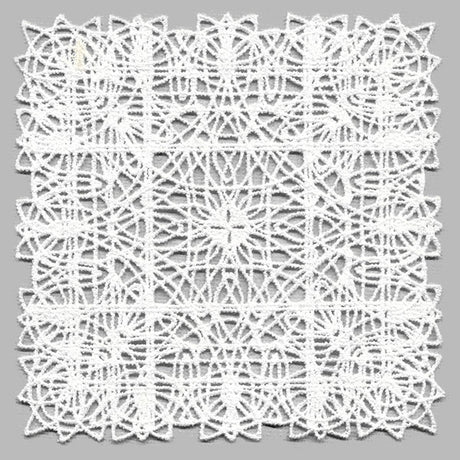 Fancy Lace Decor - Square (Battenburg Lace)