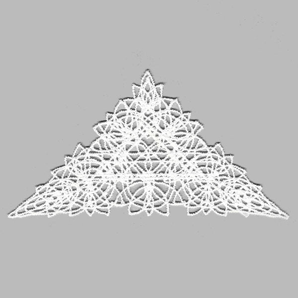 Fancy Lace Decor - Triangle (Battenburg Lace)
