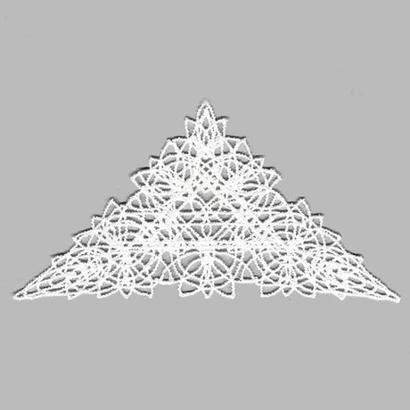 Fancy Lace Decor - Triangle (Battenburg Lace)