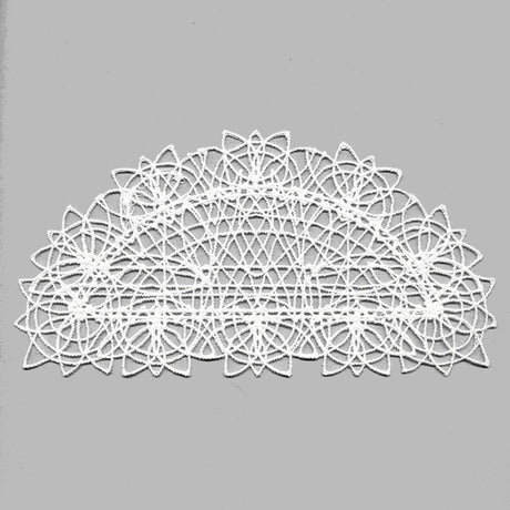 Fancy Lace Decor - Half Circle (Battenburg Lace)