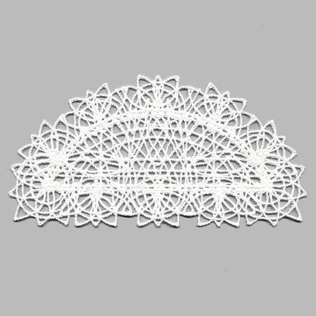 Fancy Lace Decor - Half Circle (Battenburg Lace)