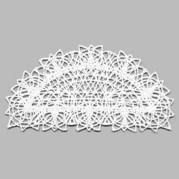 Fancy Lace Decor - Half Circle (Battenburg Lace)