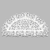 Fancy Lace Decor - Half Circle (Battenburg Lace)