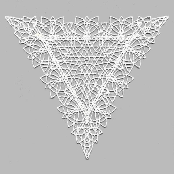 Fancy Lace Decor - Isosceles Triangle (Battenburg Lace)