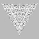 Fancy Lace Decor - Isosceles Triangle (Battenburg Lace)