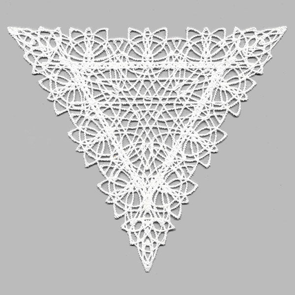 Fancy Lace Decor - Isosceles Triangle (Battenburg Lace)