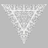 Fancy Lace Decor - Isosceles Triangle (Battenburg Lace)