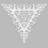 Fancy Lace Decor - Isosceles Triangle (Battenburg Lace)