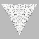 Fancy Lace Decor - Isosceles Triangle (Battenburg Lace)