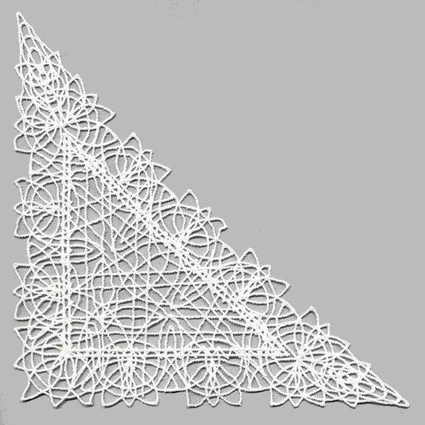 Fancy Lace Decor - Corner (Battenburg Lace)