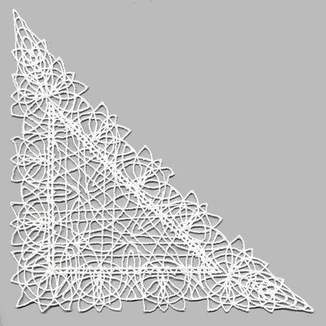 Fancy Lace Decor - Corner (Battenburg Lace)