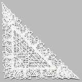 Fancy Lace Decor - Corner (Battenburg Lace)