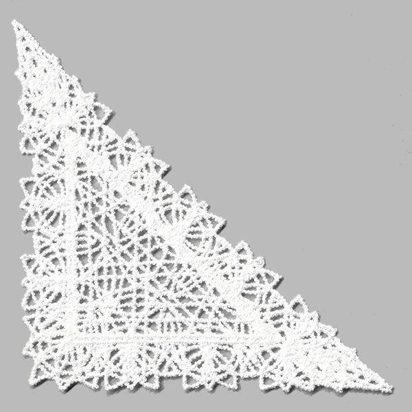 Fancy Lace Decor - Corner (Battenburg Lace)