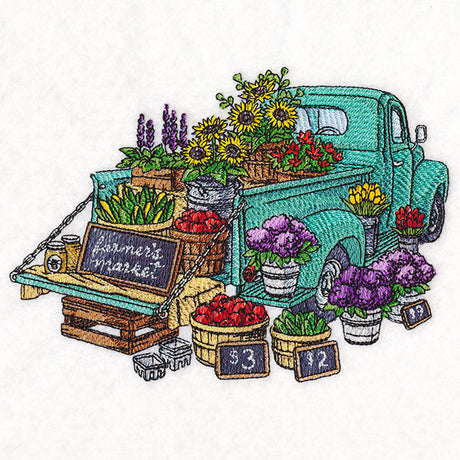 Farmers Market Retro Truck