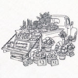 Farmers Market Retro Truck (Vintage)