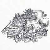 Farmers Market Retro Truck (Vintage)