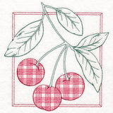 Retro Gingham Fruit - Cherries