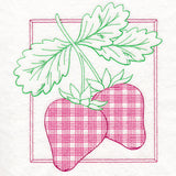 Retro Gingham Fruit - Strawberries