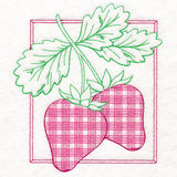 Retro Gingham Fruit - Strawberries