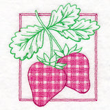 Retro Gingham Fruit - Strawberries