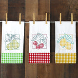 Retro Gingham Fruit - Lemons