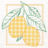 Retro Gingham Fruit - Lemons