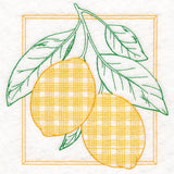 Retro Gingham Fruit - Lemons