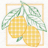 Retro Gingham Fruit - Lemons