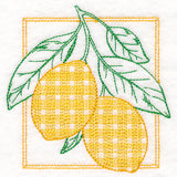 Retro Gingham Fruit - Lemons