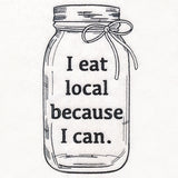 I Eat Local Canning Jar