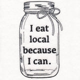 I Eat Local Canning Jar