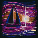 Sailing at Sunset Scene