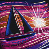 Sailing at Sunset Scene